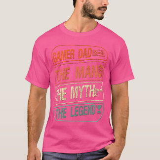 T-shirt Homme de jeu drôle de jeu Papa légendaire mythe f