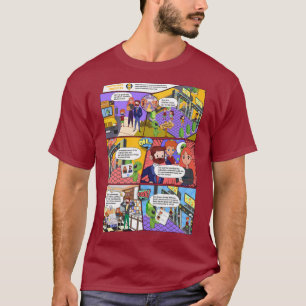 T-shirt homme de la bande dessinée AI Health Check