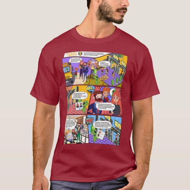 T-shirt homme de la bande dessinée AI Health Check (Devant)