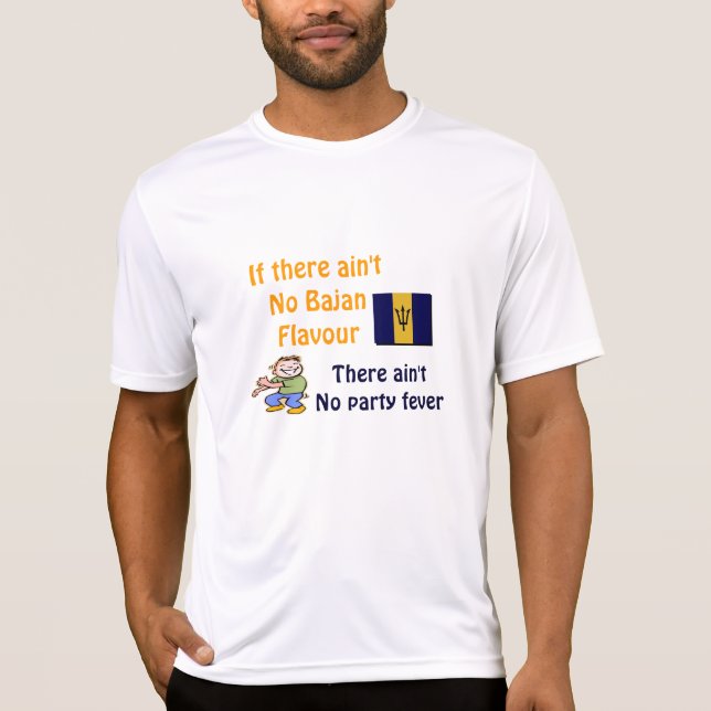 T-shirt homme de la Barbade (Devant)