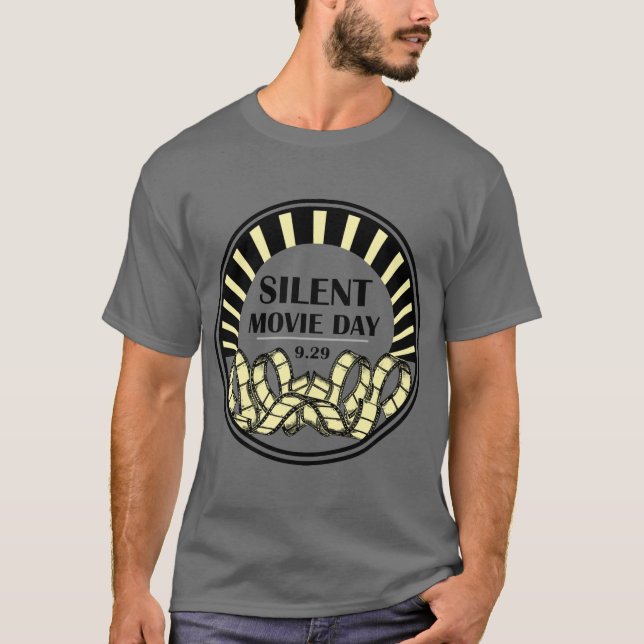 T-shirt homme de la journée du cinéma silencieux (Devant)