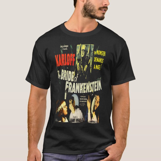 T-shirt homme de la mariée de Frankenstein Horror  (Devant)