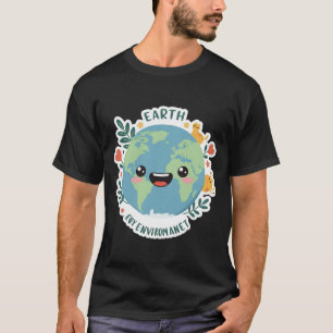 T-shirt homme de l'Autocollant Terre Love Our Plan
