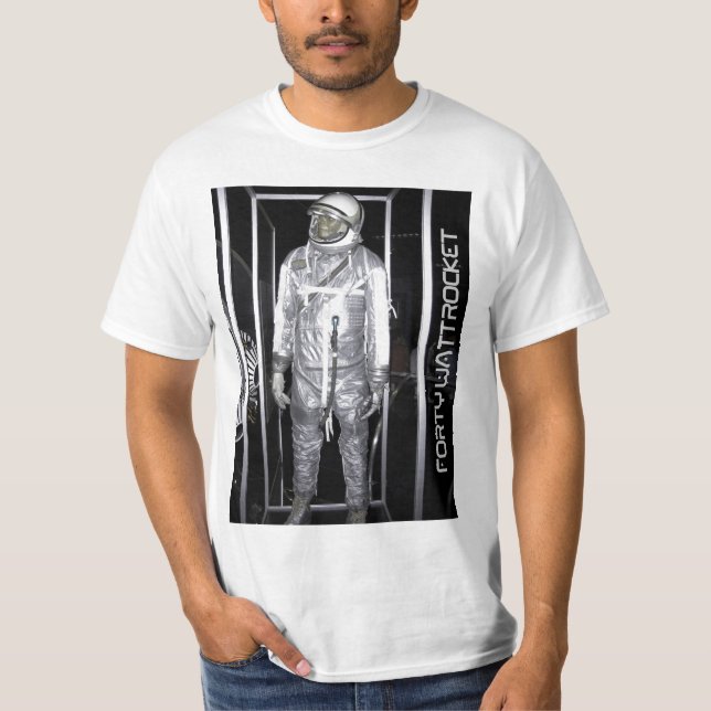 T-shirt Homme de l'espace de Rocket de quarante watts (c) (Devant)