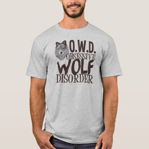 T-shirt Homme de loup gris génial