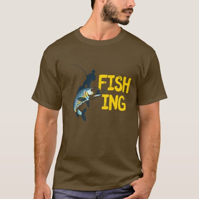 T-shirt Homme de pêche (Devant)