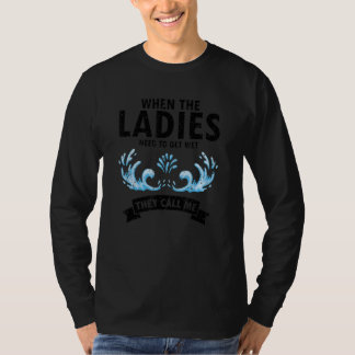 T-shirt Homme de piscine pour garçon de piscine et nettoye