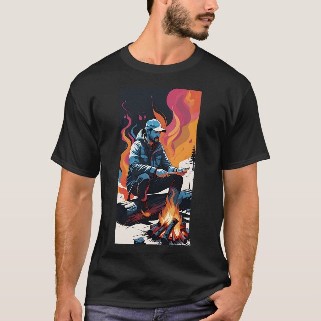 T-shirt homme de plein air (Devant)