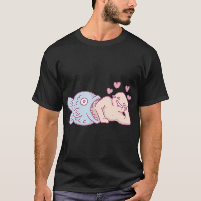 T-shirt Homme de poisson (Devant)