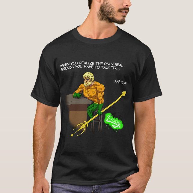 T-shirt Homme de poisson triste (Devant)