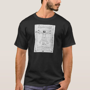 T-shirt Homme de proportion de Leondardo da Vinci