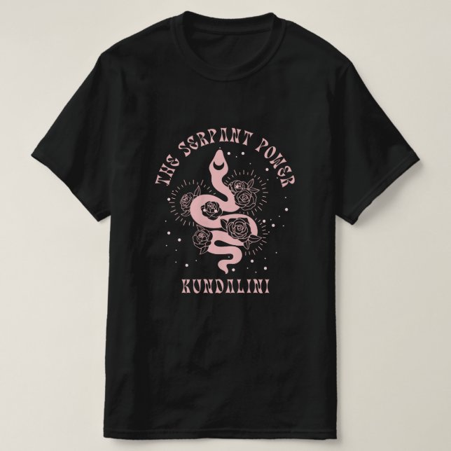 T-shirt homme de puissance serpente mystique (Design devant)