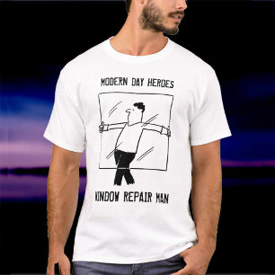T-shirt Homme de réparation de fenêtre