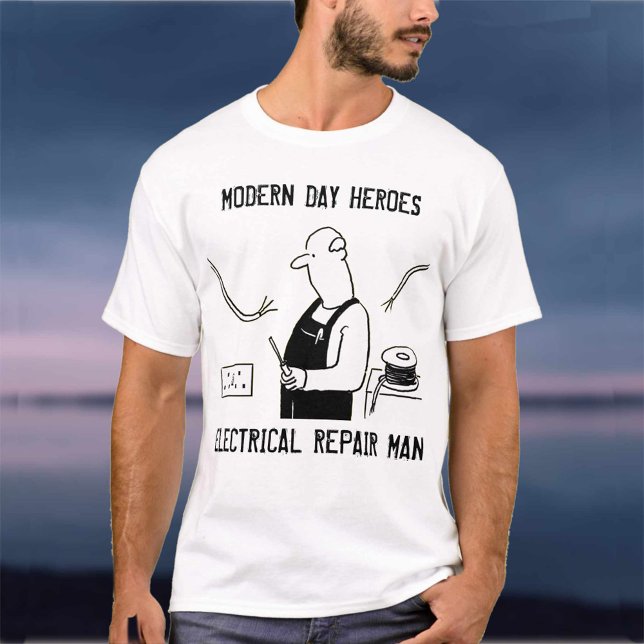 T-shirt Homme de réparation électrique (Créateur téléchargé)