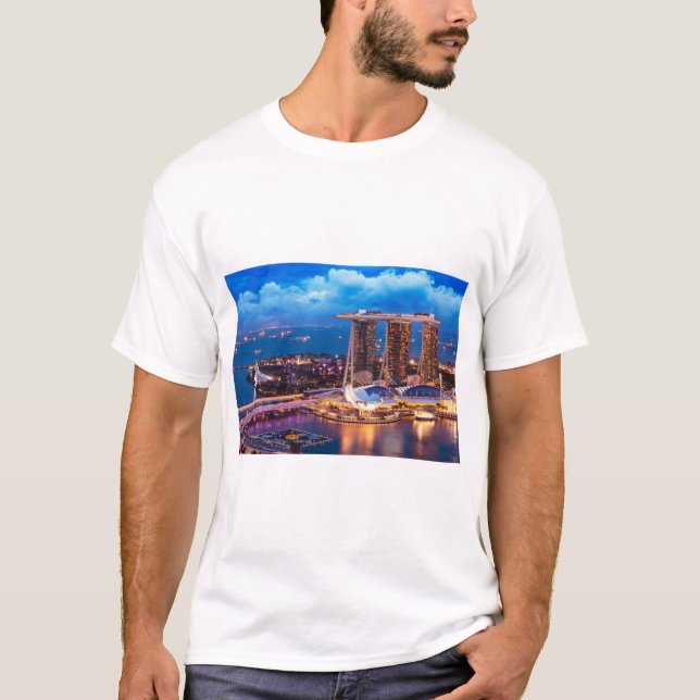 T-shirt homme de Singapour (Devant)