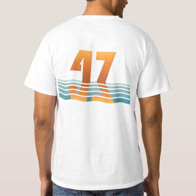 T-Shirt Homme de Valeur : Sunset 47 (Dos)