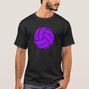 T-shirt homme de volley-ball violet et noir