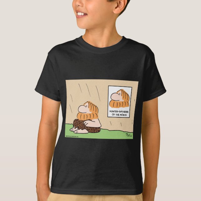 T-shirt homme des cavernes de mois de ramasseur de (Devant)