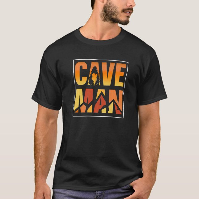 T-shirt Homme des cavernes Spéléologie Passionné d'explora (Devant)