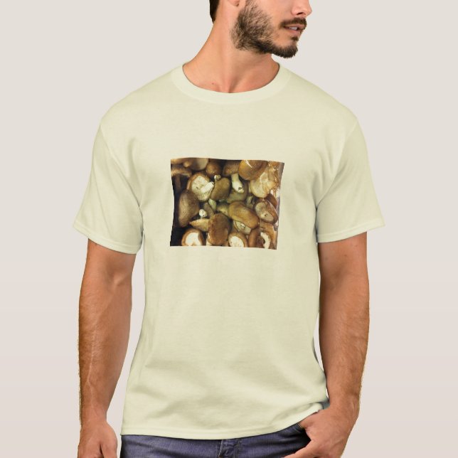 T-shirt homme des champignons de Shiitake (Devant)