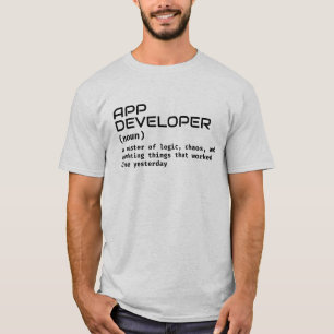 T-shirt Homme développeur d'application - Définiti