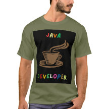 T-shirt homme développeur Java noir
