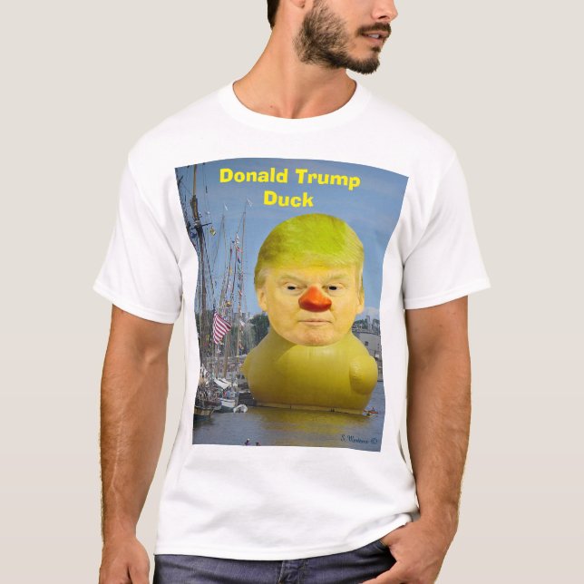 T-shirt homme Donald Trump Rubber Yellow Duck (Devant)