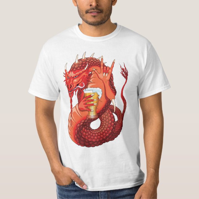 T-shirt homme Drinking Dragon (Devant)