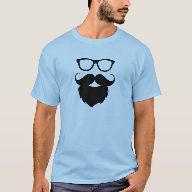 T-shirt Homme drôle adulte de barbe (Devant)