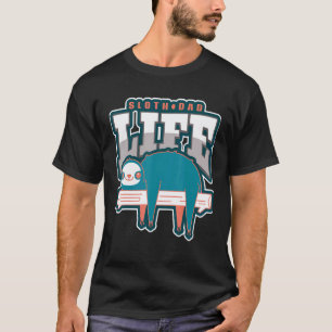 T-shirt homme drôle paresseux mignon amateur de pa