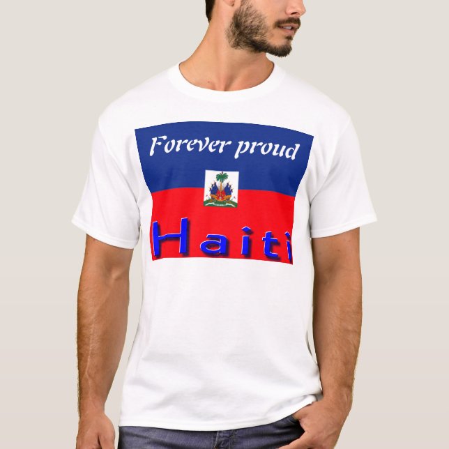 t-shirt homme du drapeau haïtien (Devant)