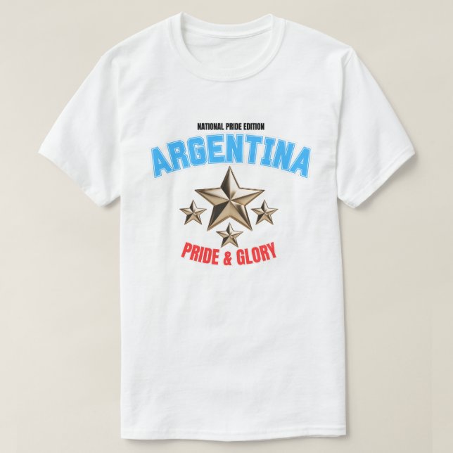 T-Shirt Homme Édition Fierté Nationale Argentine (Design devant)