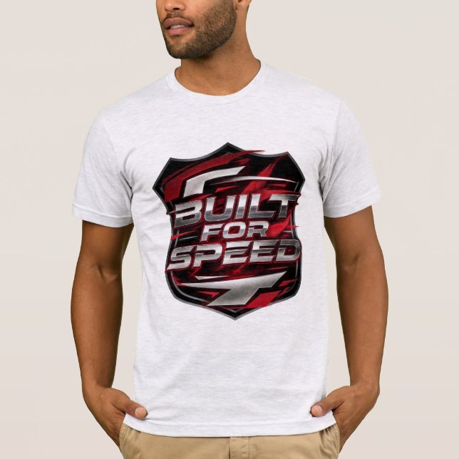 T-Shirt Homme Emblème Bouclier de Course Built for (Devant)