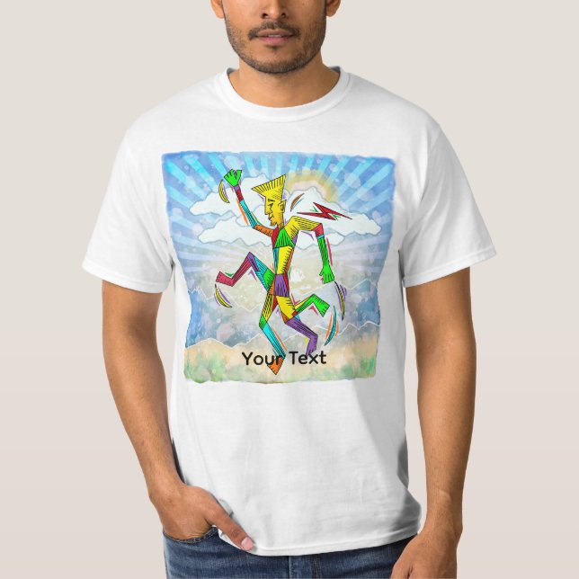 T-shirt Homme en course (Devant)
