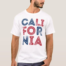 T-shirt homme en forme de grunge en Californie