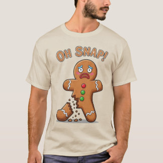 T-shirt Homme en pain d'épices s'est finalement cassé Noël