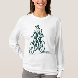 T-shirt Homme en vélo - Vert foncé