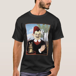 T-shirt "Homme et chat" par Henri Rousseau