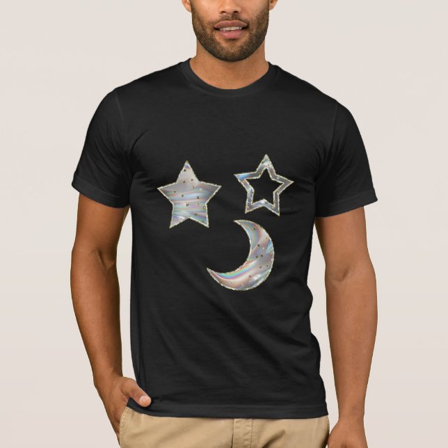 T-shirt homme étoile et lune (Devant)