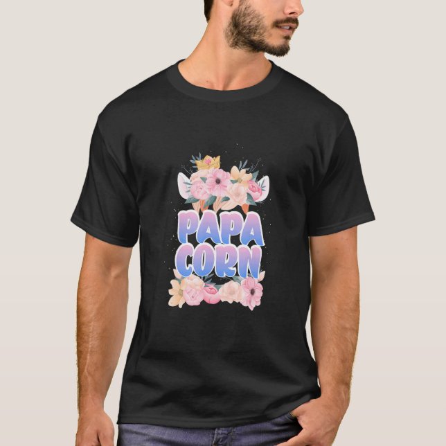 T-shirt Homme Faboulous Papacorn Papa Anniversaire Unicorn (Devant)
