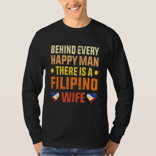 T-shirt Homme femme Filipina Marié à une Philippin
