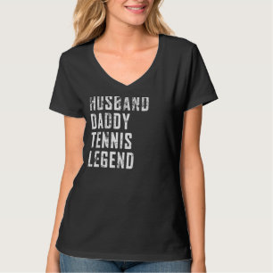 T-shirt Homme Fête des pères Mari Daddy Tennis Legend Tenn