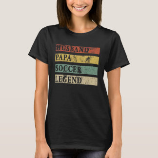 T-shirt Homme Fête des pères Mari Papa Soccer Légende Foot