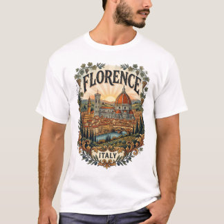 T-Shirt homme Florence Italie vintage