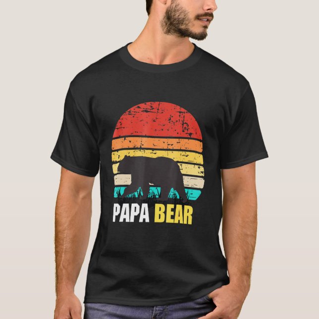 T-shirt Homme Fun Papa Bear (Devant)