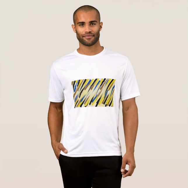 T-Shirt homme funky art abstrait (Devant entier)