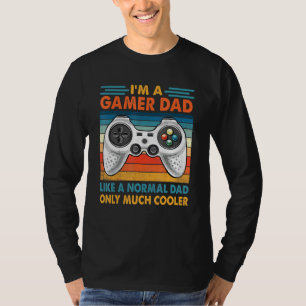 T-shirt Homme Gamer Papa Comme Un Papa Normal - Retro Vide