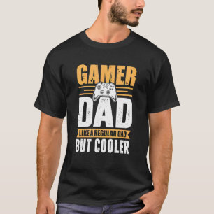 T-shirt Homme Gamer Papa Comme Un Père Régulier, mais Glac