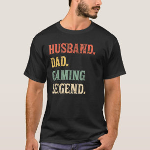 T-shirt Homme Gamer Papa Mari Papa Papa Vidéo Jeu Légende 