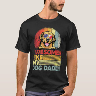 T-shirt Homme Golden Retriever Distressed Incroyab